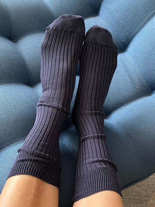 Mrs. Hosiery - Mrs. Silky Fine, Deep Navy French