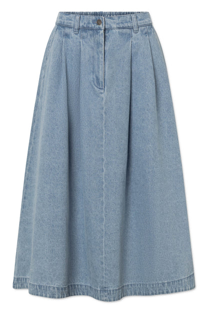 Rue De Tokyo - Pen Denim Skirt, Light Denim
