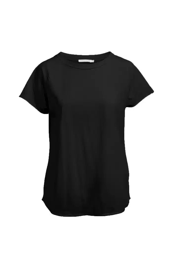 Rabens Saloner - Adea Paper Jersey Raglan Tee, Faded black