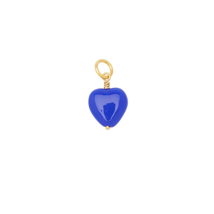 Pico Copenhagen - French Heart Vedhæng, Blue