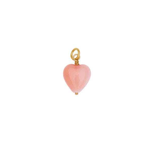 Pico Copenhagen - French Heart Vedhæng, Coral