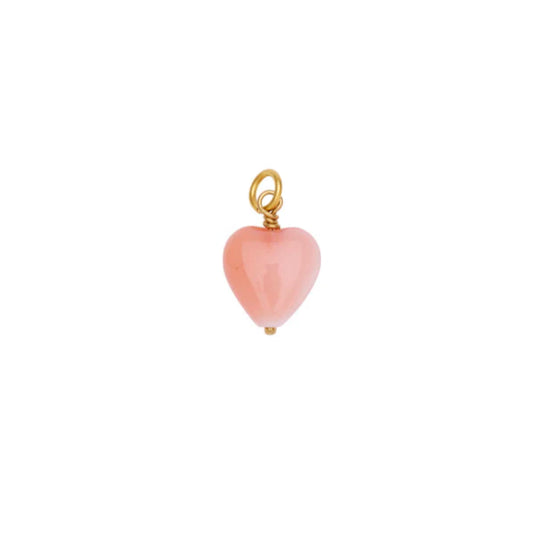 Pico Copenhagen - French Heart Vedhæng, Coral
