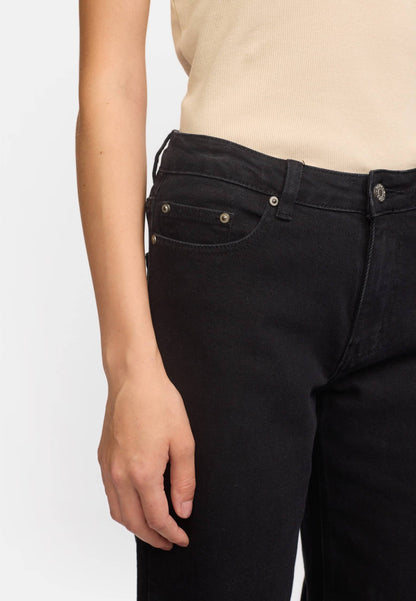 Soft Rebels - SR Willa Midwaist Wide Jeans, Black