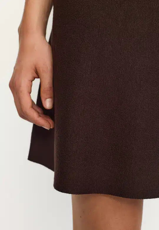 Soft Rebels - Henrietta Short Skirt, Coffee Bean