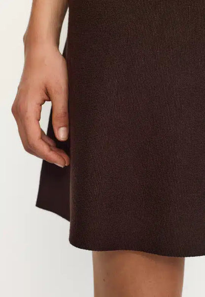 Soft Rebels - Henrietta Short Skirt, Coffee Bean