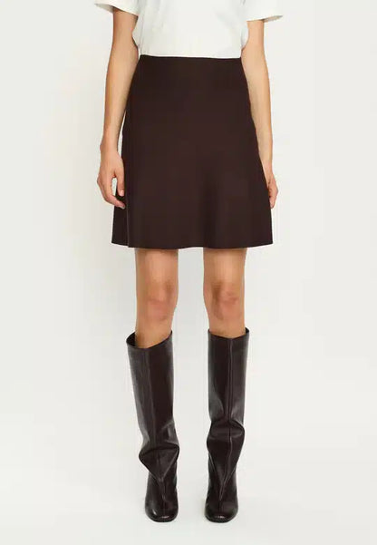 Soft Rebels - Henrietta Short Skirt, Coffee Bean