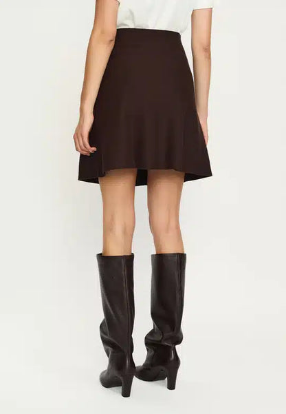 Soft Rebels - Henrietta Short Skirt, Coffee Bean