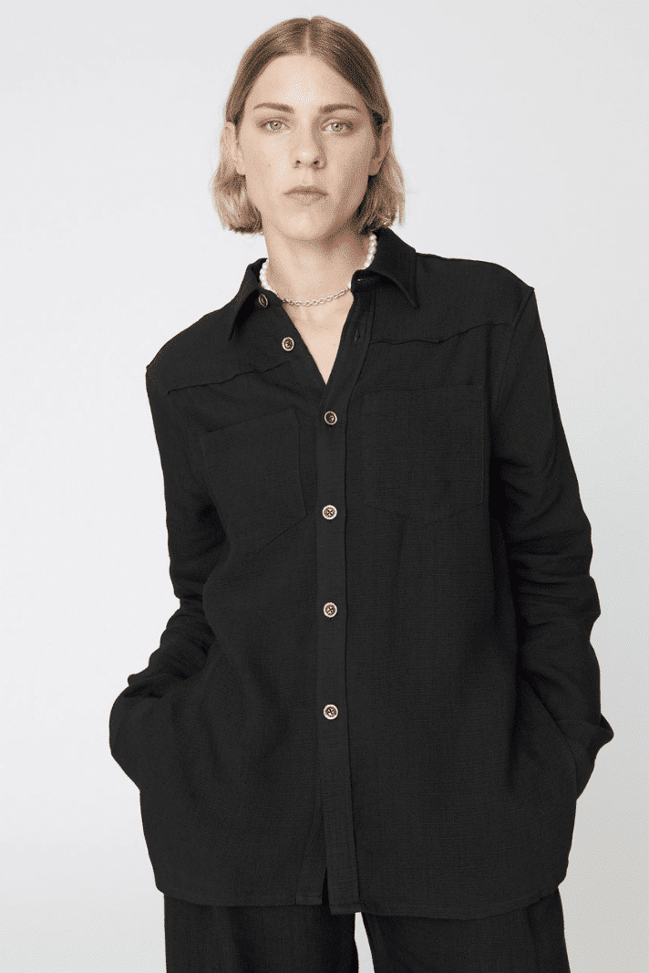 Hope - Messenger Shirt, Black