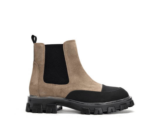 Anonymous Copenhagen - Elice Calf Suede Boots, Mushroom