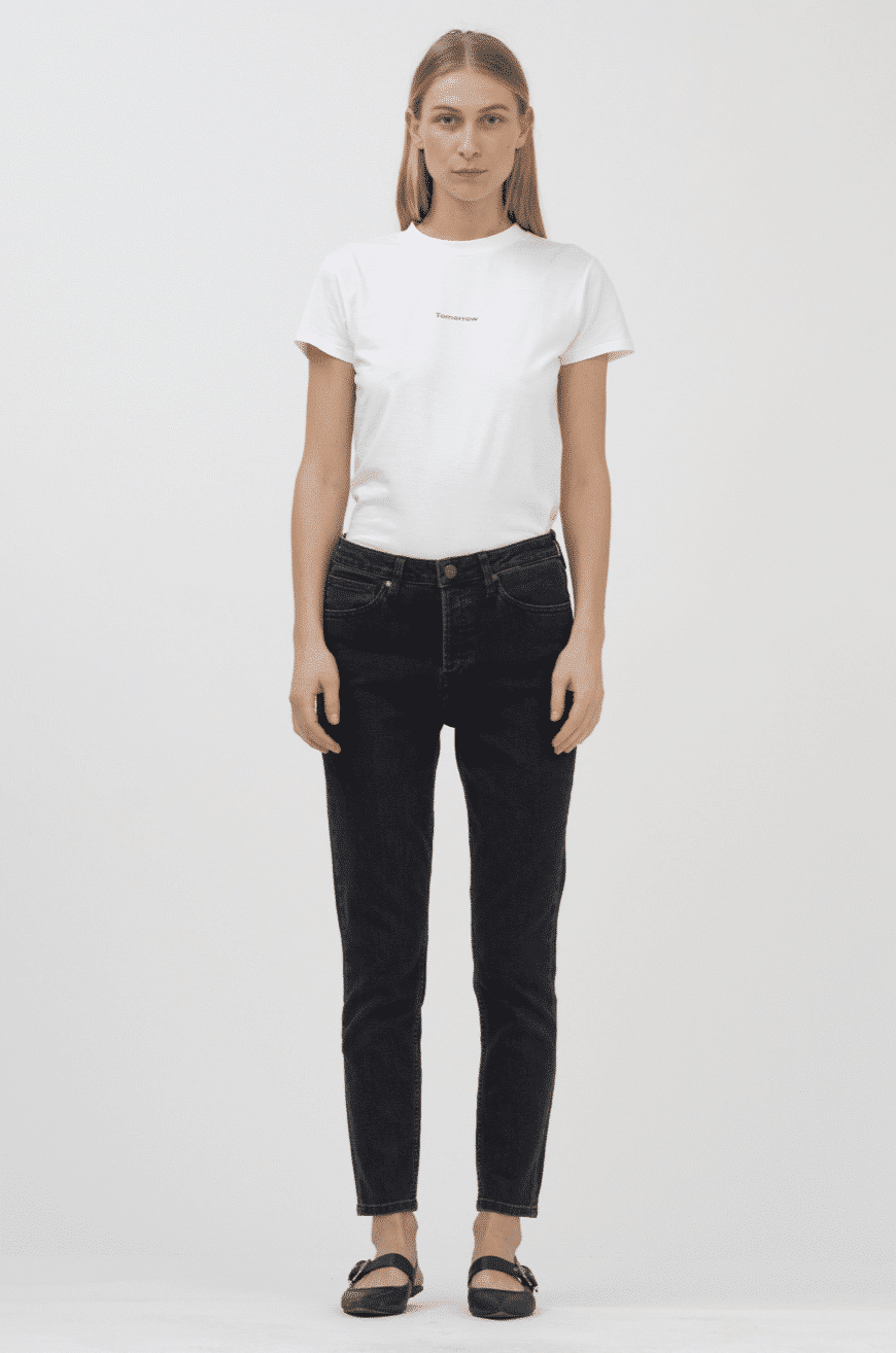 Tomorrow Denim - Hepburn HW Mom Jeans, Original Black