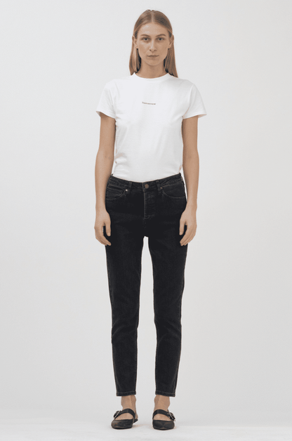 Tomorrow Denim - Hepburn HW Mom Jeans, Original Black