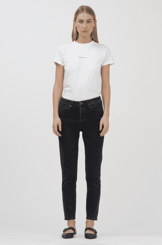 Tomorrow Denim - Hepburn HW Mom Jeans, Original Black