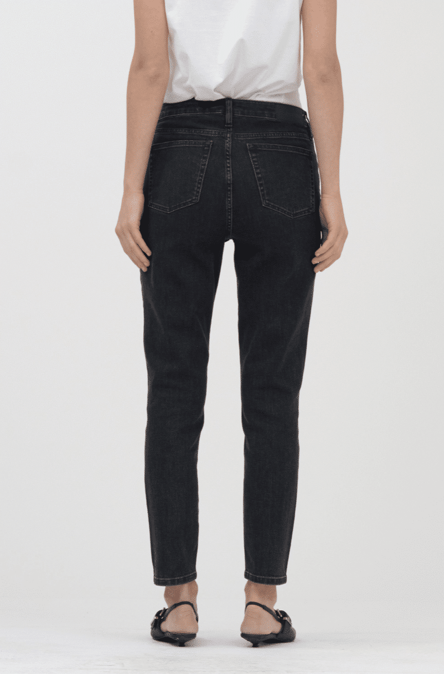 Tomorrow Denim - Hepburn HW Mom Jeans, Original Black