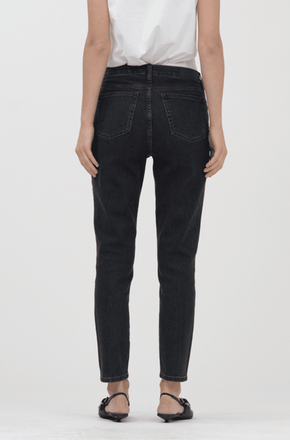 Tomorrow Denim - Hepburn HW Mom Jeans, Original Black