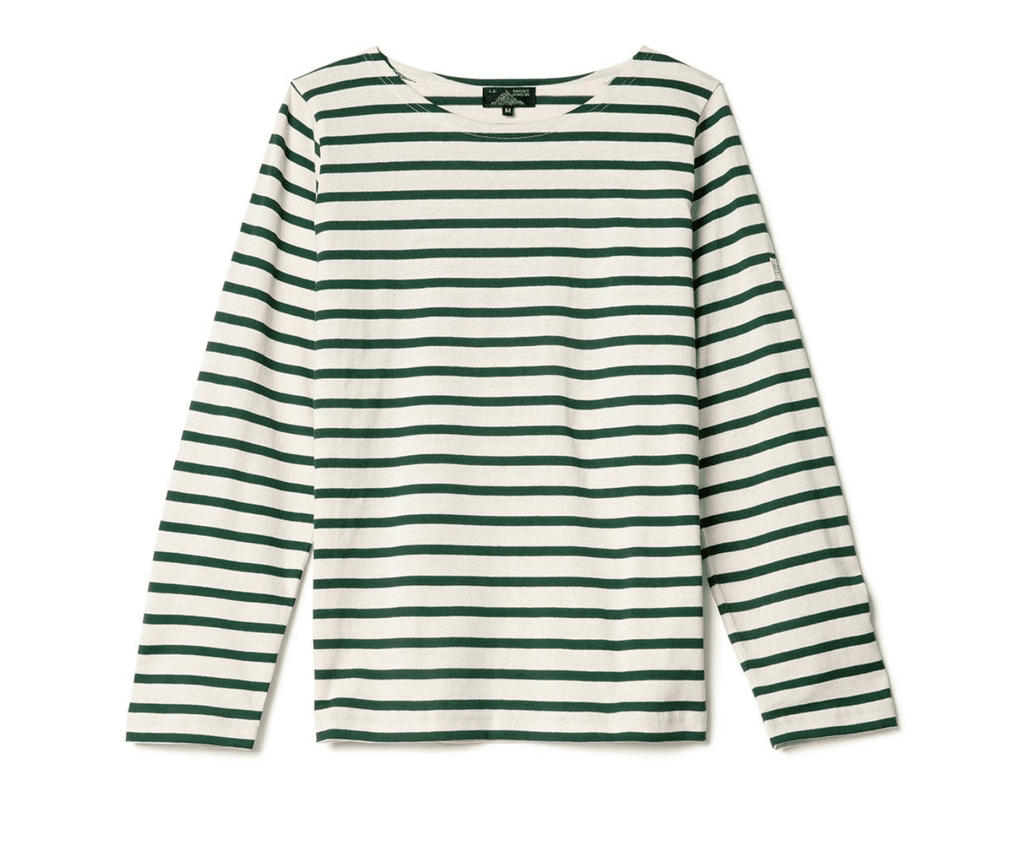 Le Mont Saint Michel - Tilda Long Sleeve T-Shirt, Off White/Green