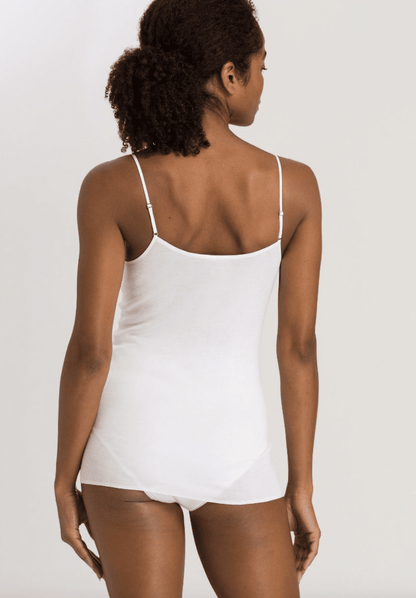 Hanro - Spaghetti Top Cotton, White