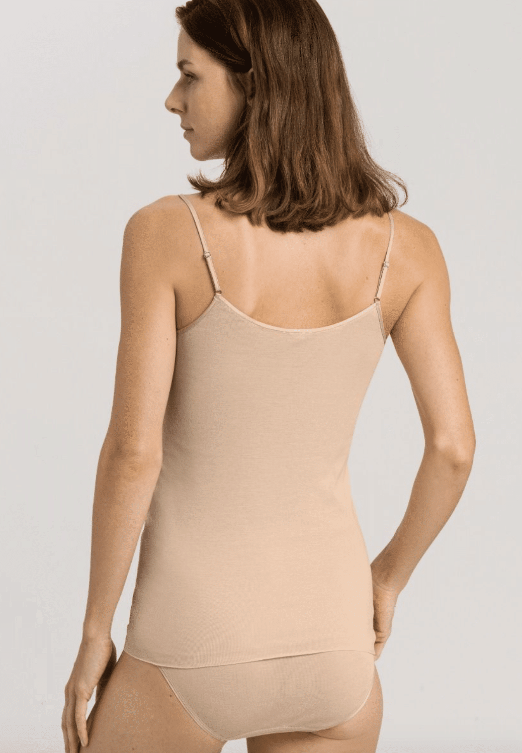 Hanro - Spaghetti Top Cotton, Beige