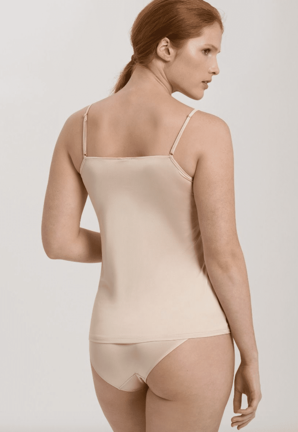Hanro - Spaghetti Top Satin Deluxe, Natural