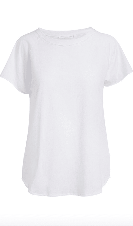 Rabens Saloner - Adea Paper Jersey Raglan Tee, White