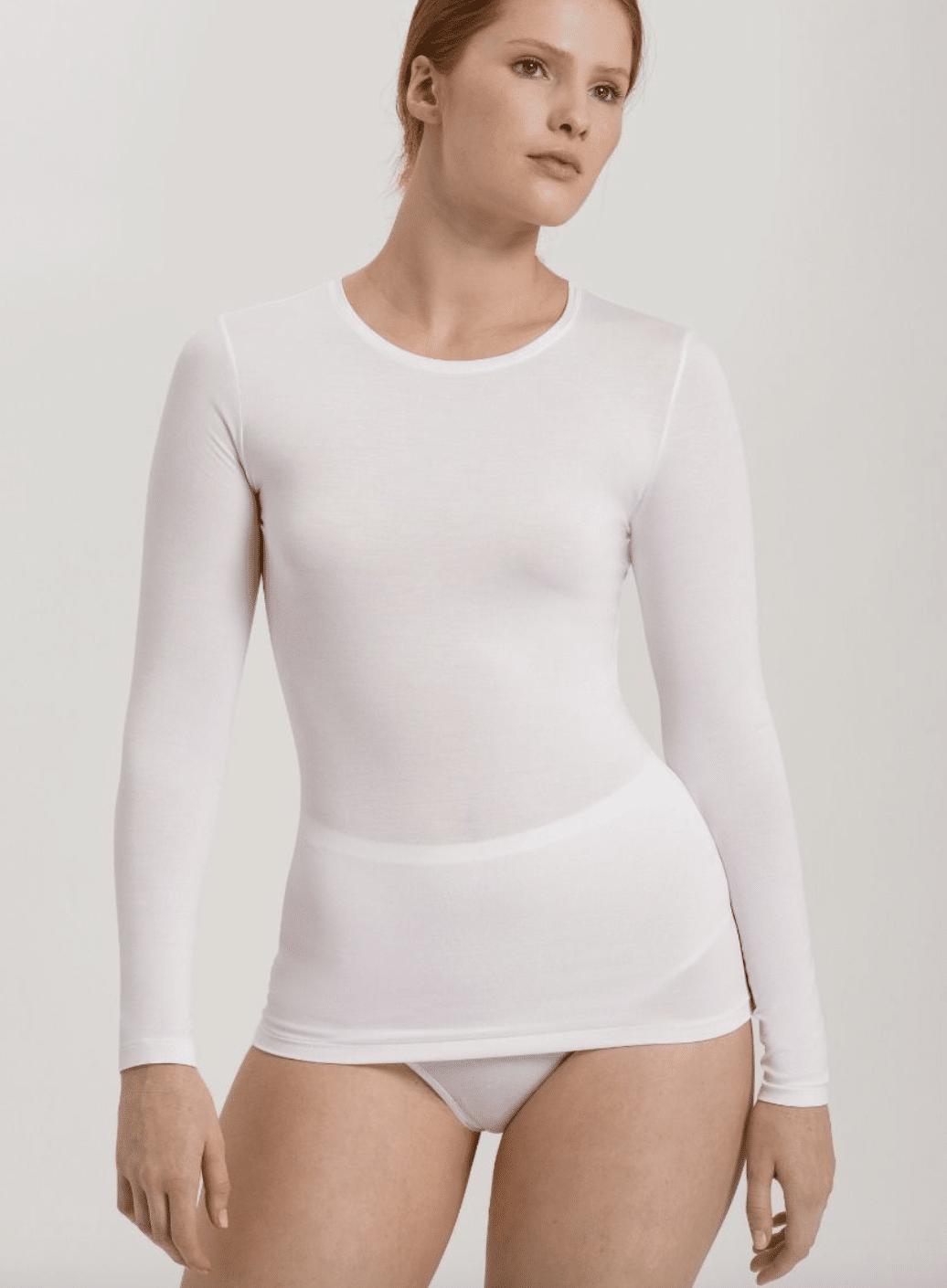 Hanro - Long Sleeve Top Soft Touch, White