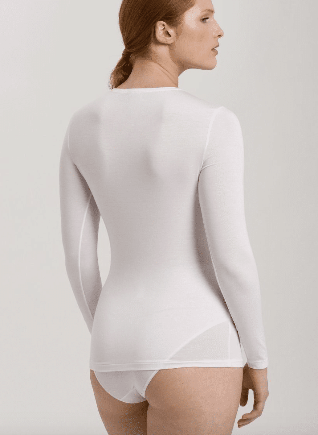 Hanro - Long Sleeve Top Soft Touch, White