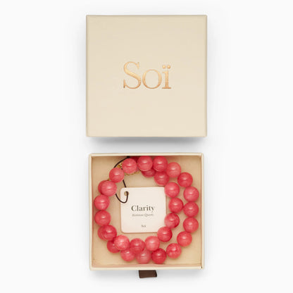 Soï - Faro Redstone Quartz Halskæde