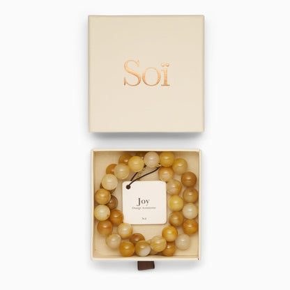 Soï - Faro Orange Aventurin Halskæde