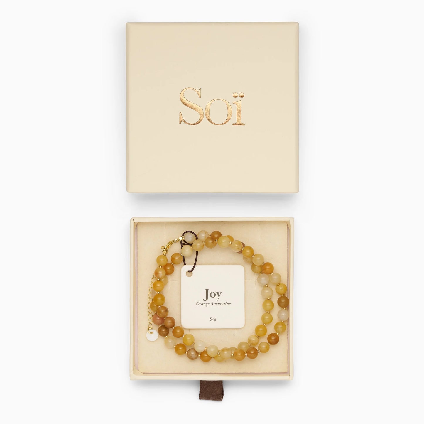 Soï – Hailey Orange Aventurin Halskæde