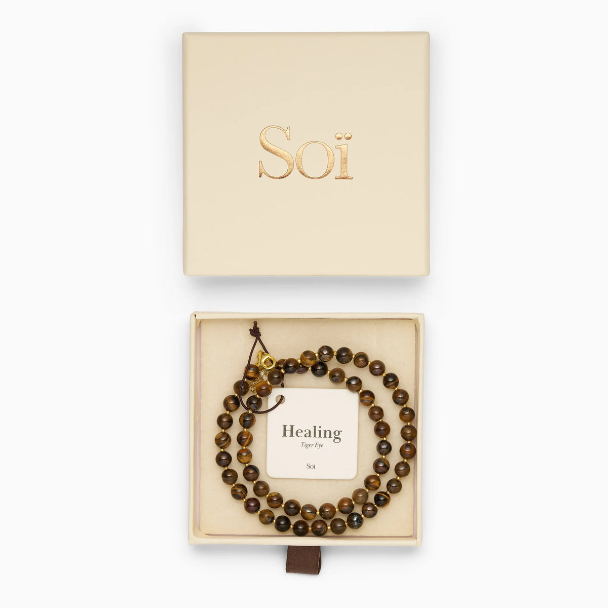 Soï - Hailey Tiger Eye Halskæde
