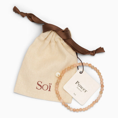 Soï - Petite Sunstone Stretch Armbånd