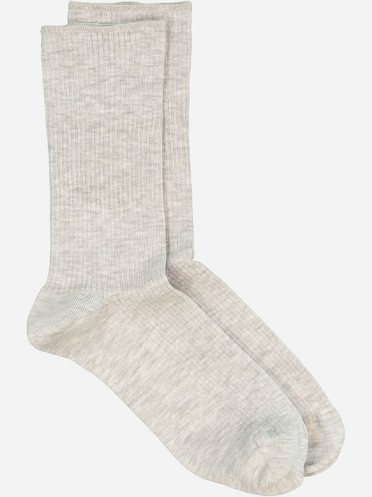 Mrs. Hosiery - Supreme Sock, Light Grey Melange
