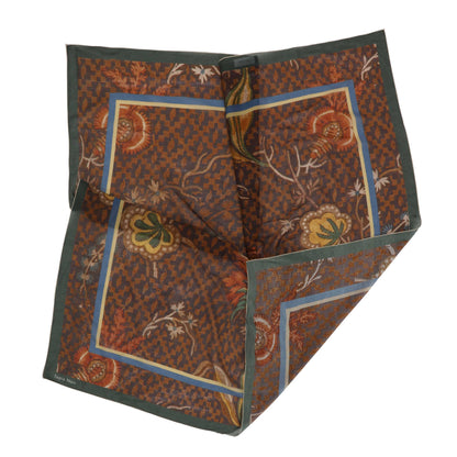Tapis Noir - Large Light Brown Bloom Scarf