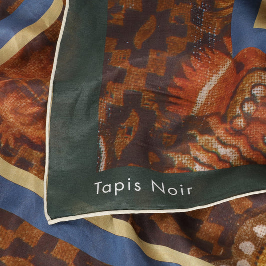 Tapis Noir - Large Light Brown Bloom Scarf