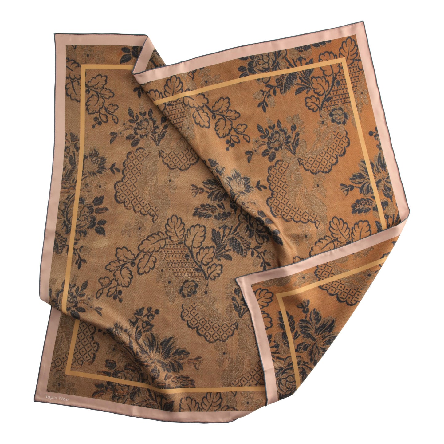 Tapis Noir - Classical Bronze Bloom Scarf