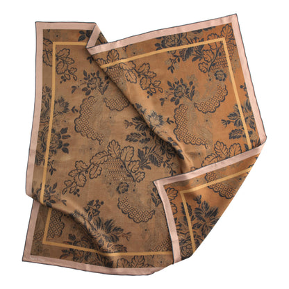 Tapis Noir - Classical Bronze Bloom Scarf