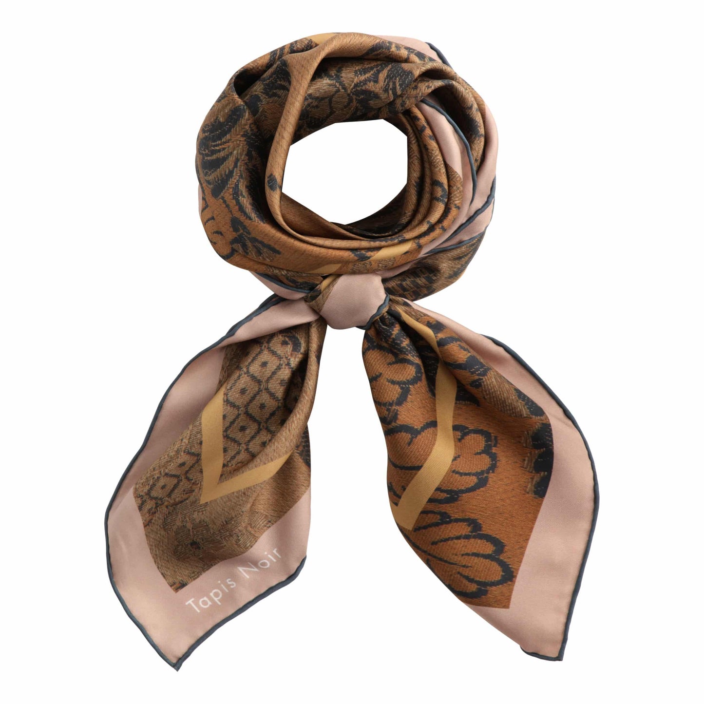 Tapis Noir - Classical Bronze Bloom Scarf
