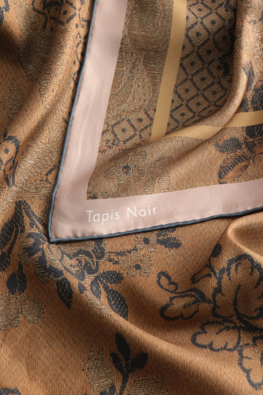 Tapis Noir - Classical Bronze Bloom Scarf