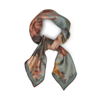 Tapis Noir - Small Classical Dani Scarf, Blue