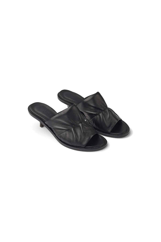 Rabens Saloner - Ginny Shoe Padded Strap Mule, Black