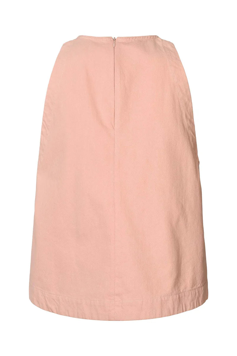 Rabens Saloner - Kaley Texture Canvas Halter Top, Soft Rose