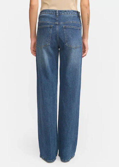 Soft Rebels - Willa Midwaist Wide Jeans, Imagine Dark Blue
