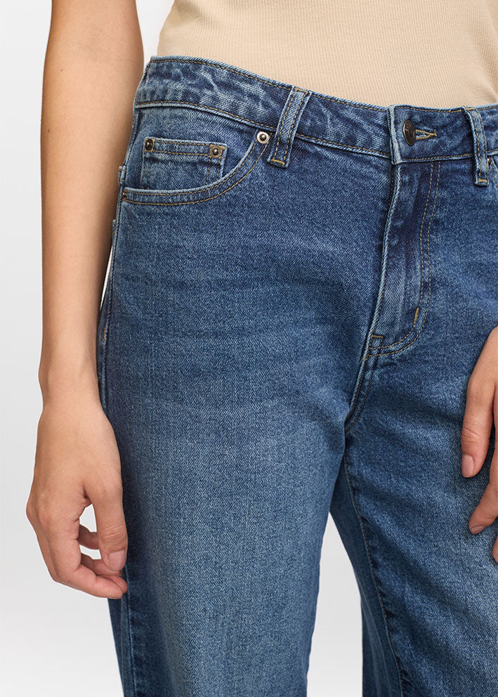 Soft Rebels - Willa Midwaist Wide Jeans, Imagine Dark Blue