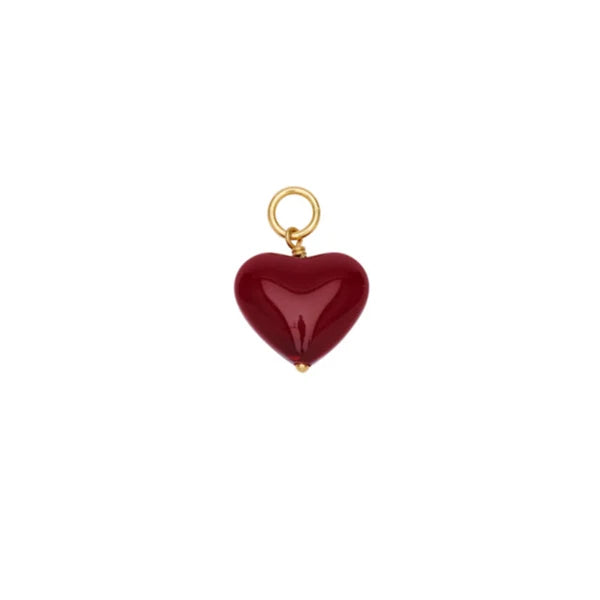 Pico Copenhagen - Amore Heart Vedhæng, Wine