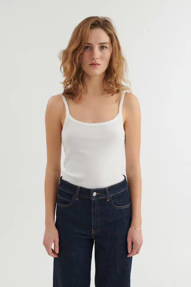 Basic Apparel - Arense Strap Top, White