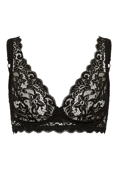 Hanro - Moments Elegant French Lace Soft Cup Bra, Black