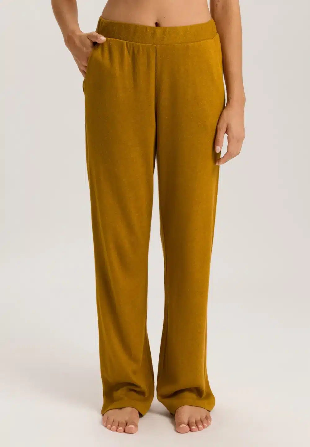 Hanro - Summer Knits Long Pants, Golden Cumin