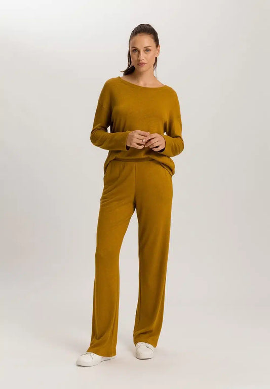 Hanro - Summer Knits Long Pants, Golden Cumin