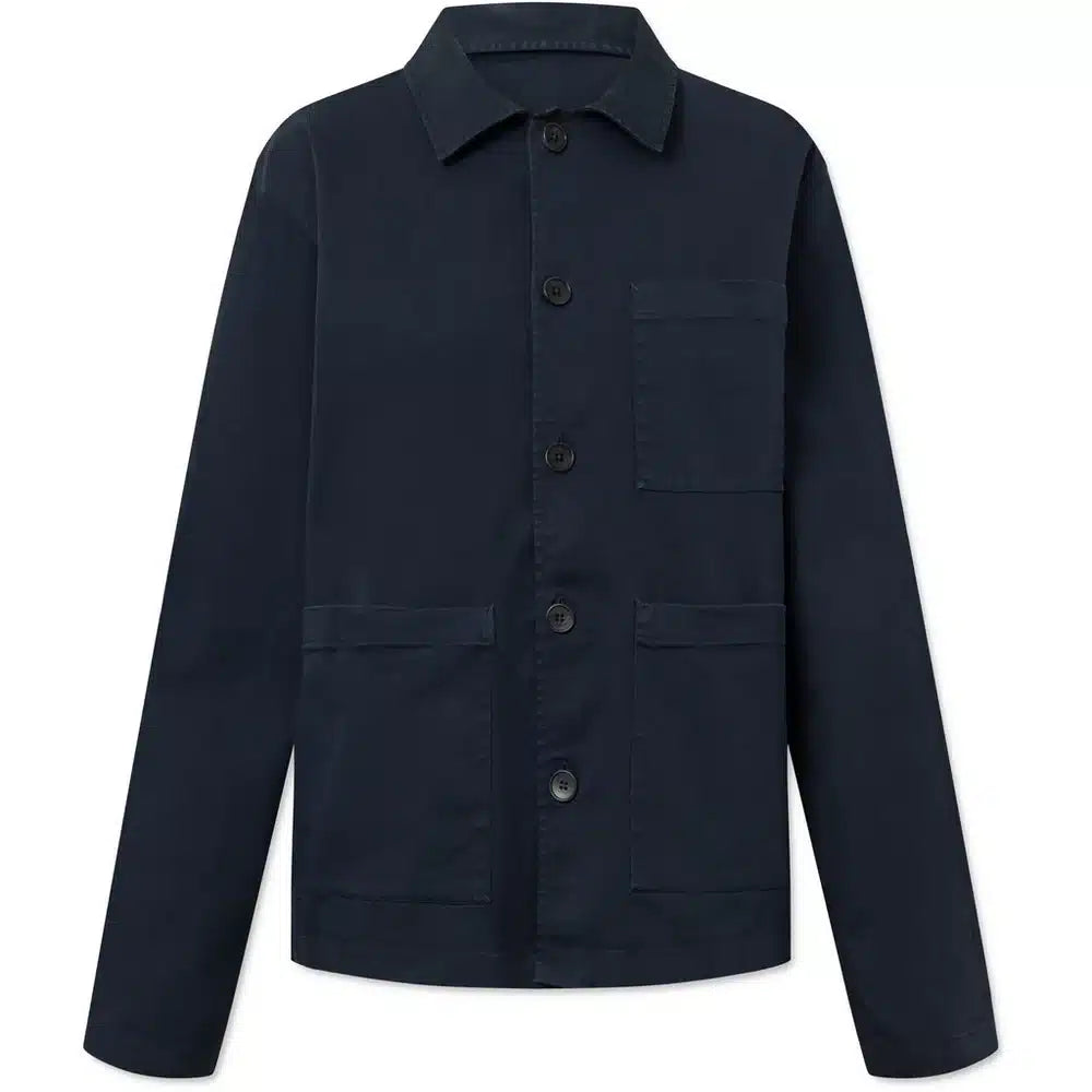 Rue De Tokyo - Cameron Pre Dyed Twill Jacket, Dark Navy