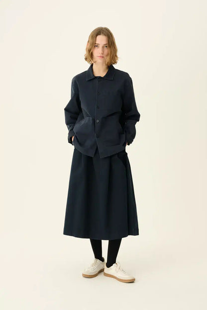 Rue De Tokyo - Cameron Pre Dyed Twill Jacket, Dark Navy