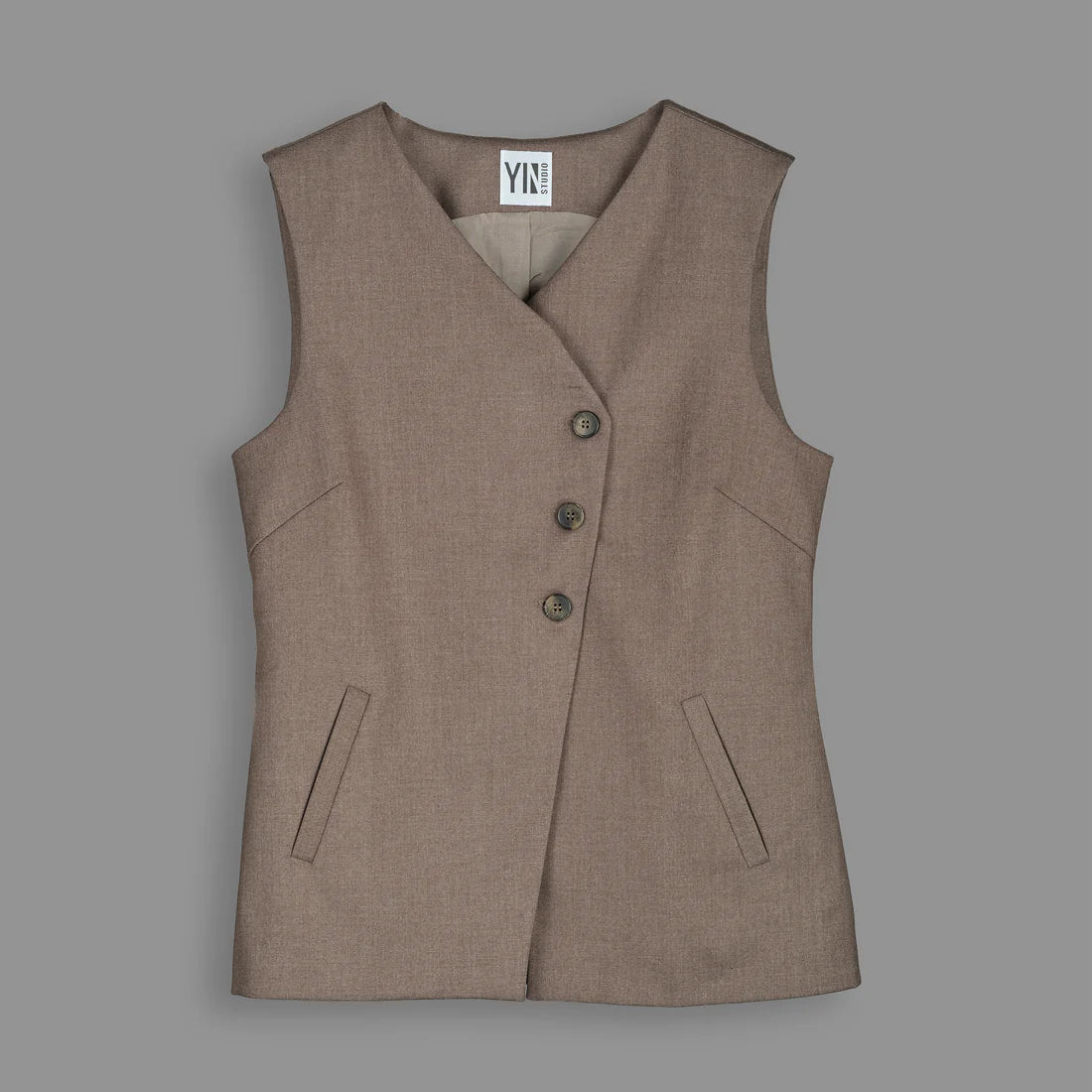 YIN Studio - CASSI Vest, Nougat
